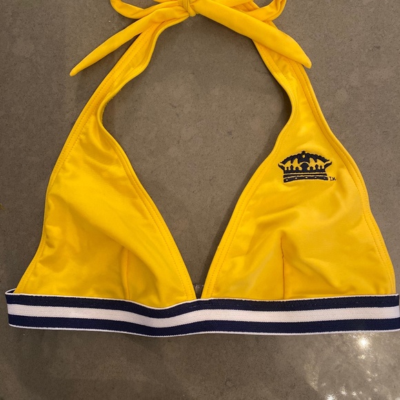 Corona Yellow Bikini Top Size M - Picture 1 of 4